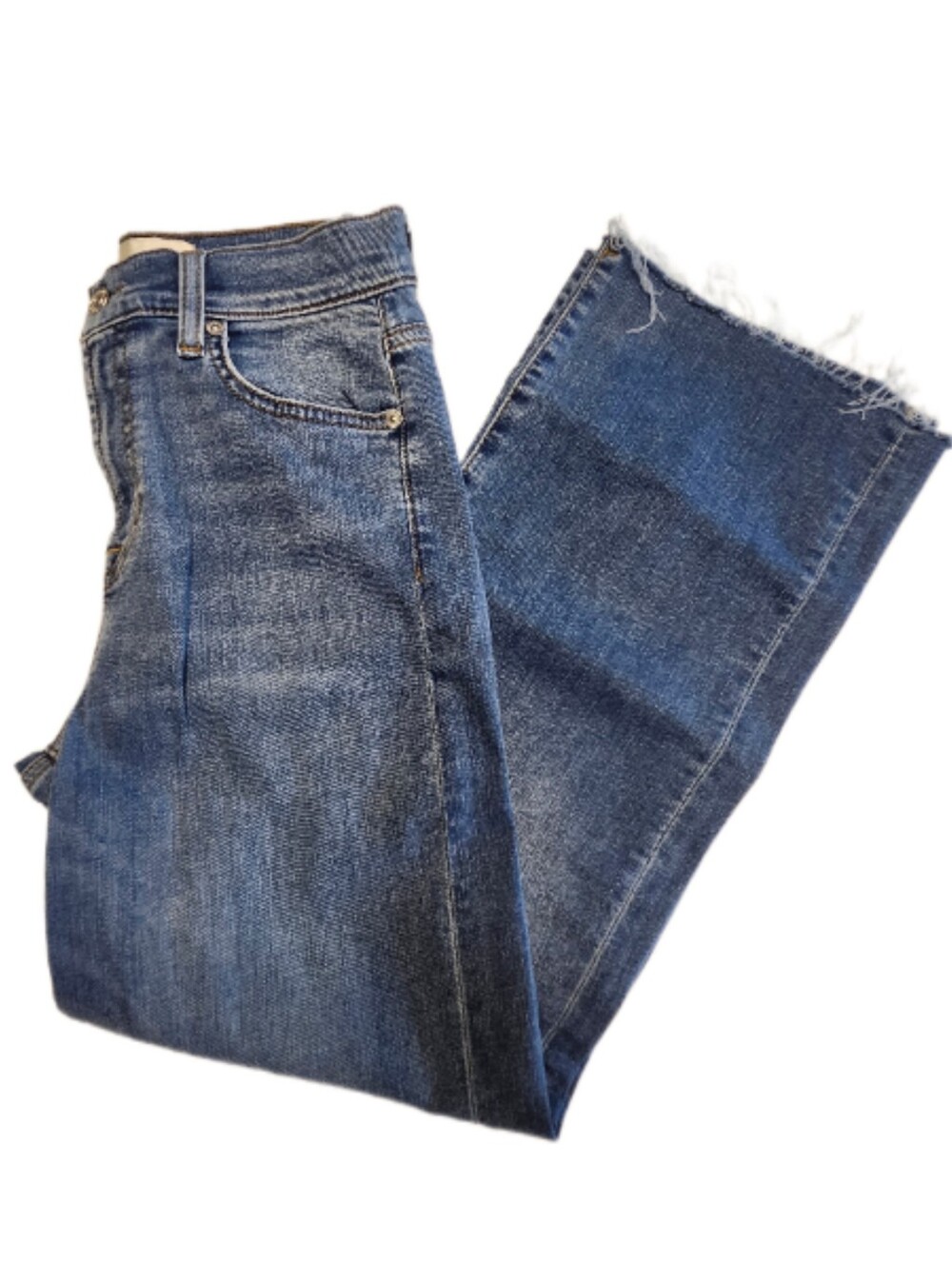 7 For All Mankind High Rise Barrel Leg Cropped Alexa, 26